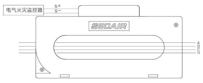 J-SCM41(250)剩余電流式<a href=http://wownowgenre.com/dianqihuozai/ target=_blank class=infotextkey>電氣火災(zāi)監(jiān)控</a>探測(cè)器接線圖