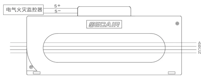 J-SCM41(400)剩余電流式<a href=http://wownowgenre.com/dianqihuozai/ target=_blank class=infotextkey>電氣火災(zāi)監(jiān)控</a>探測(cè)器接線圖